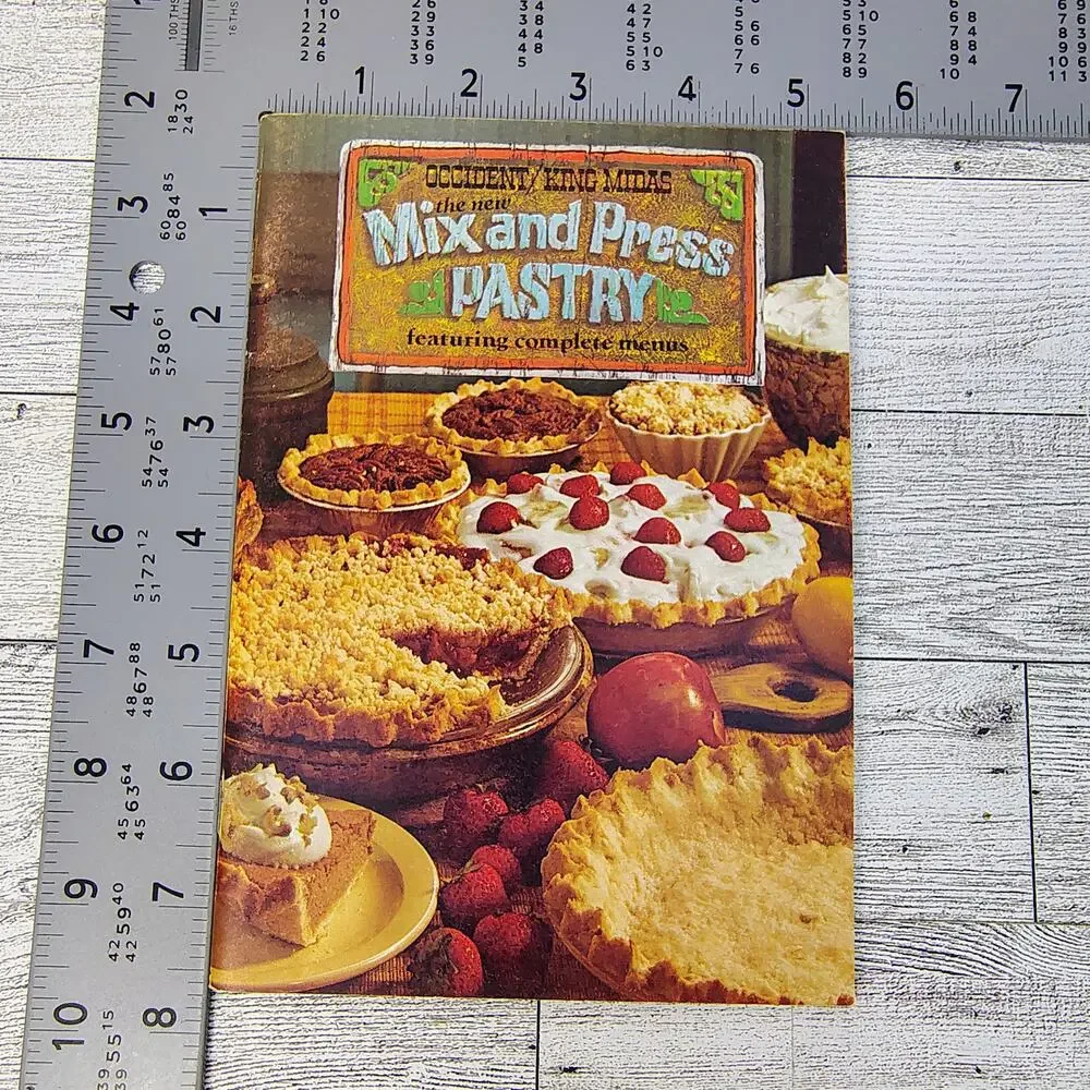 Mix and Press Pastry Occident King Midas Vintage Cookbook Booklet VERY‎ GOOD